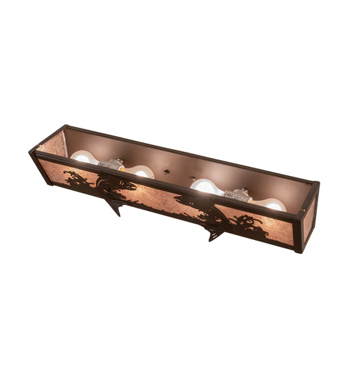 24" Wide Leaping Trout Vanity Light