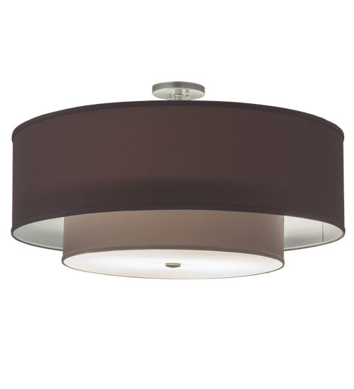 30" Wide Cilindro Textrene Two Tier Pendant