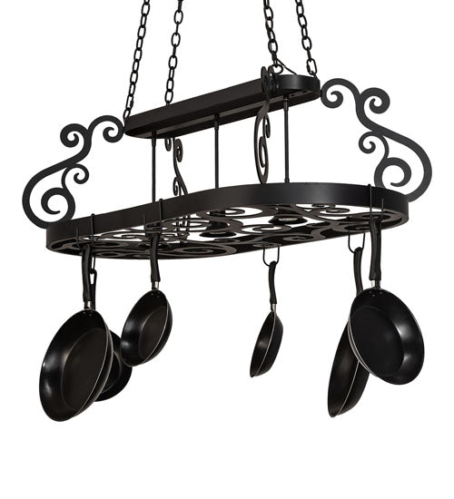 48" Long Neo 3 Light Pot Rack