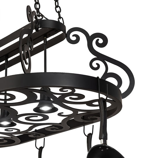 48" Long Neo 3 Light Pot Rack