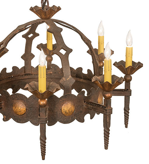 28" Wide Antibes 8 Light Chandelier