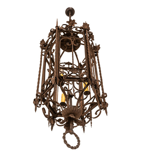 28" Wide Gordes 3 Light Chandelier