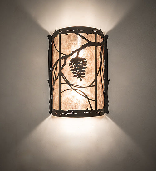 10" Wide Whispering Pines Center Wall Sconce