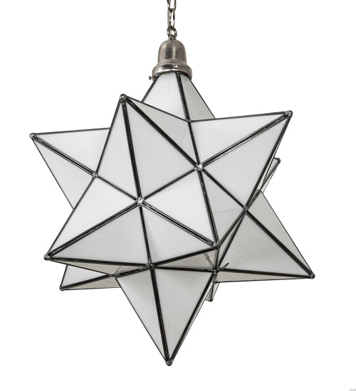 18" Wide Moravian Star Pendant