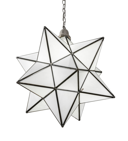 18" Wide Moravian Star Pendant