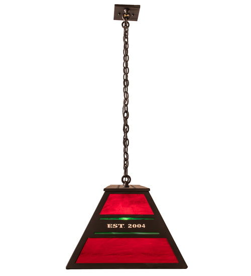 48" Long Personalized Sapata Lodge Oblong Pendant