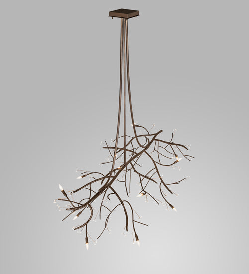 72" Long Winter Solstice Budding Chandelier