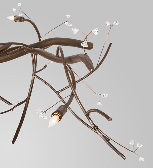 72" Long Winter Solstice Budding Chandelier