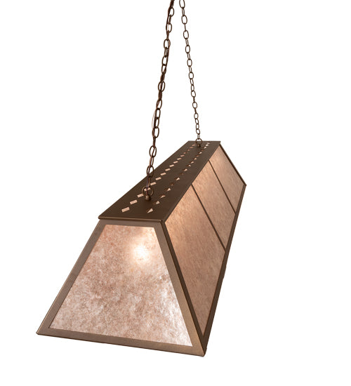 60" Long Tri-Panel Oblong Pendant