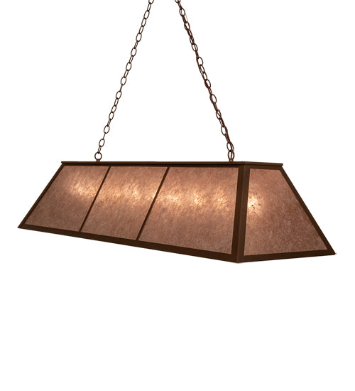 60" Long Tri-Panel Oblong Pendant