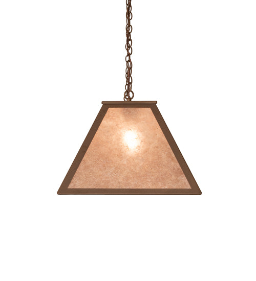 60" Long Tri-Panel Oblong Pendant