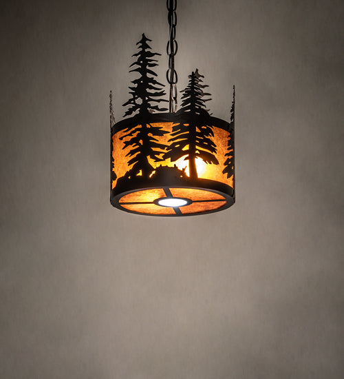 10" Wide Tall Pines Pendant