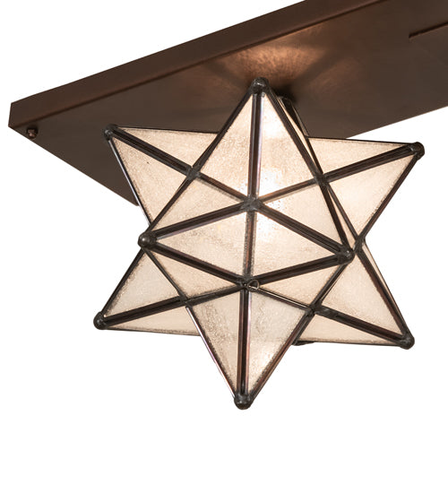 30" Long Moravian Star 2 Light Flushmount