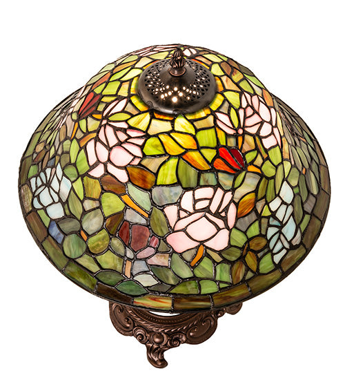 23" High Tiffany Rosebush Table Lamp