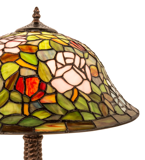 23" High Tiffany Rosebush Table Lamp