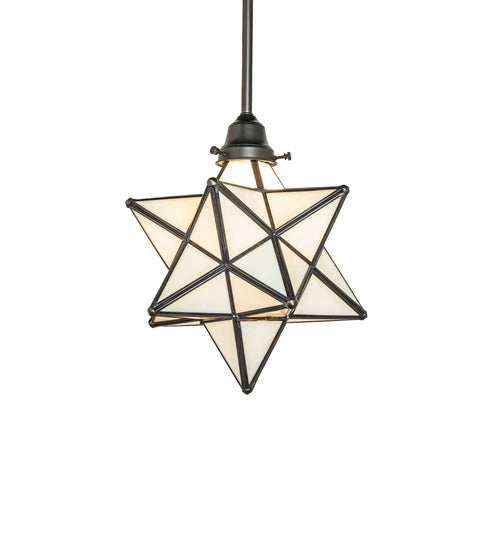 12" Wide Moravian Star Pendant