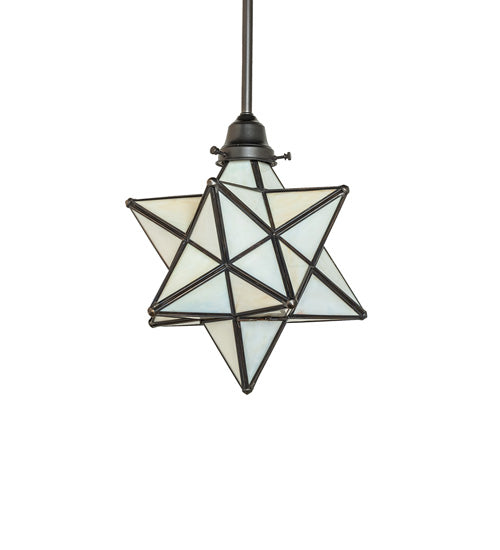 12" Wide Moravian Star Pendant