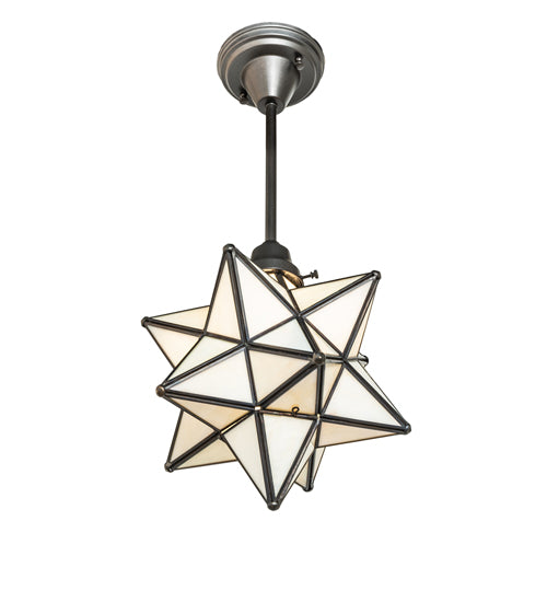 12" Wide Moravian Star Pendant