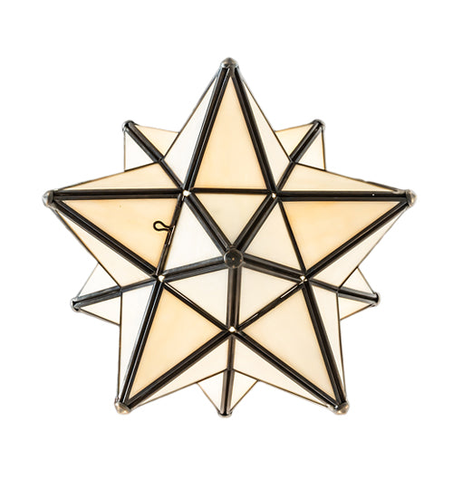 12" Wide Moravian Star Pendant