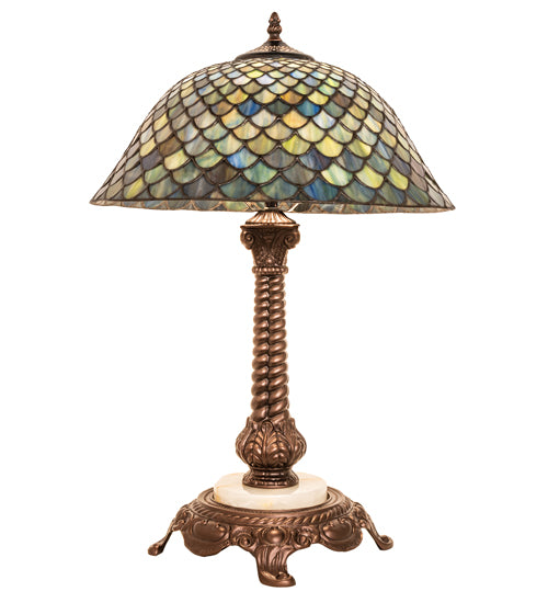 23" High Tiffany Fishscale Table Lamp