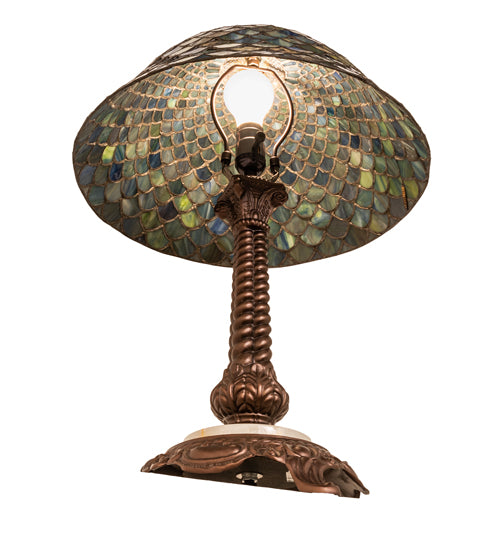 23" High Tiffany Fishscale Table Lamp