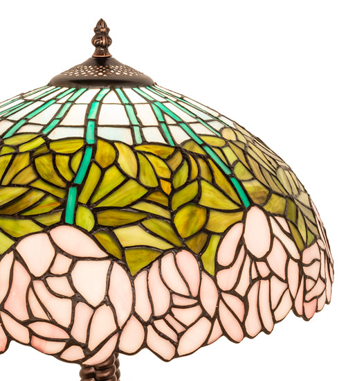 23" Wide Tiffany Cabbage Rose Table Lamp