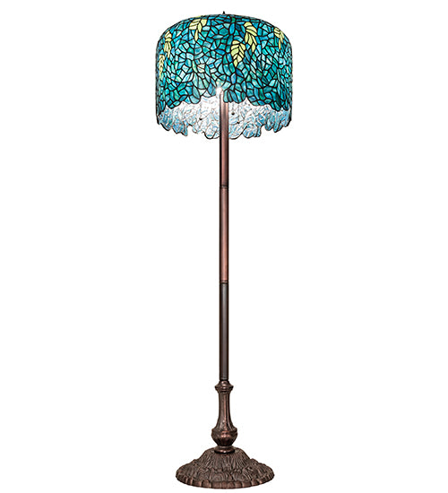 62" High Tiffany Wisteria Floor Lamp