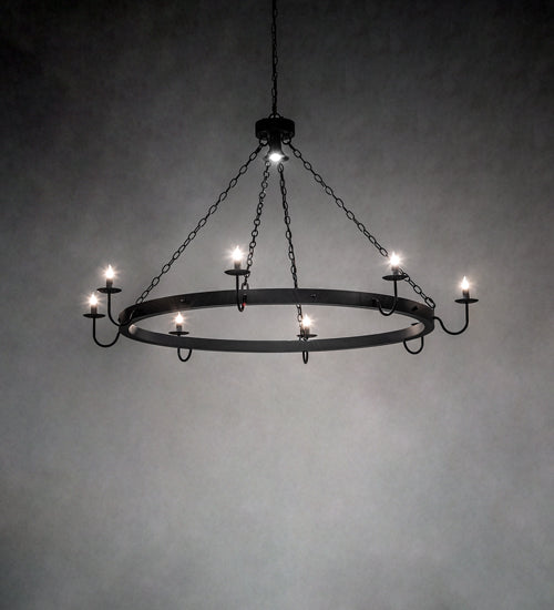 60" Wide Suffolk 8 Light Chandelier