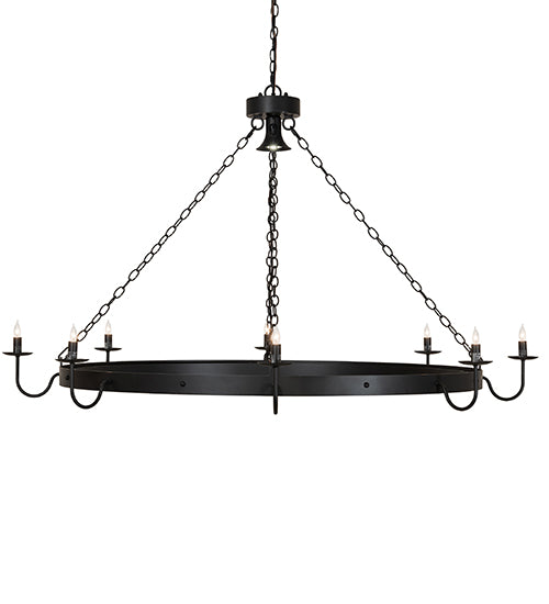 60" Wide Suffolk 8 Light Chandelier