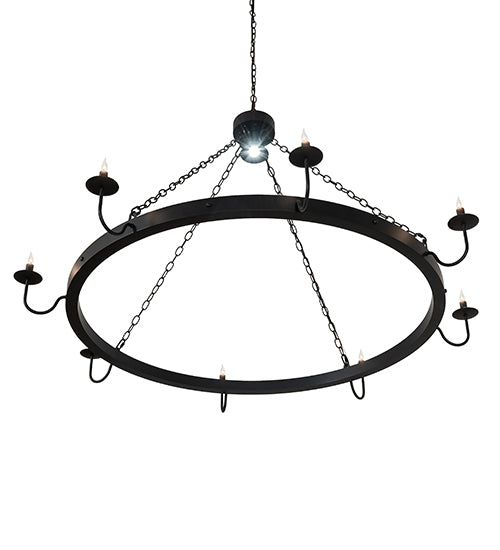 60" Wide Suffolk 8 Light Chandelier