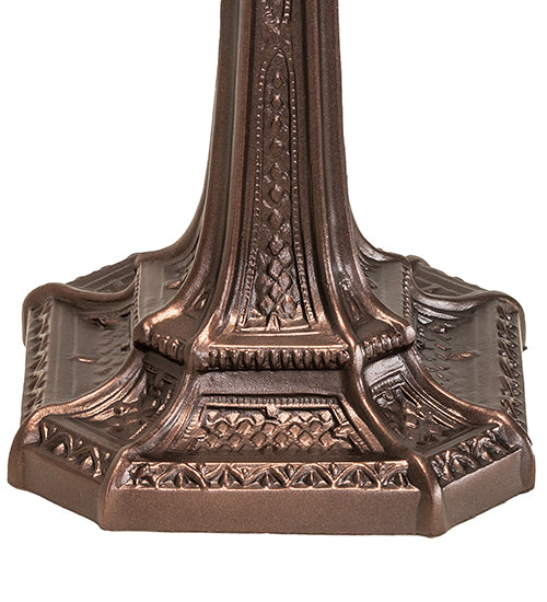 15.5" High Gothic Mission Banker'S Lamp