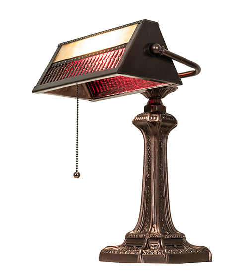 15.5" High Gothic Mission Banker'S Lamp