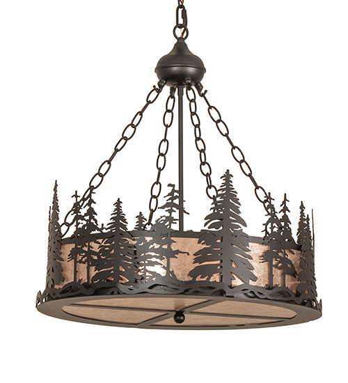 23" Wide Tall Pines Inverted Pendant