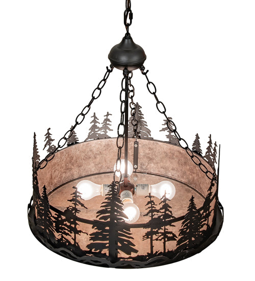 23" Wide Tall Pines Inverted Pendant