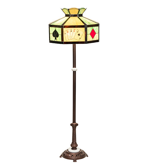 63" High Poker Face Floor Lamp