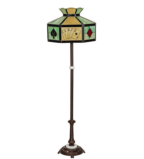 63" High Poker Face Floor Lamp