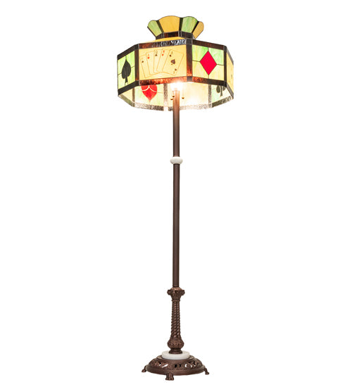 63" High Poker Face Floor Lamp