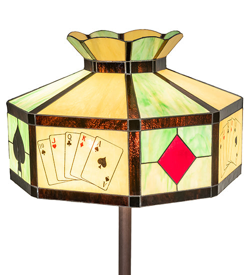 63" High Poker Face Floor Lamp