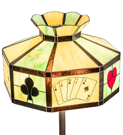 63" High Poker Face Floor Lamp