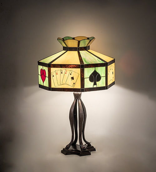 32.5" High Poker Face Table Lamp