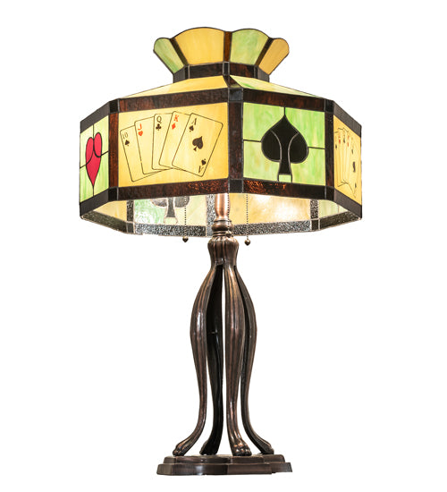 32.5" High Poker Face Table Lamp