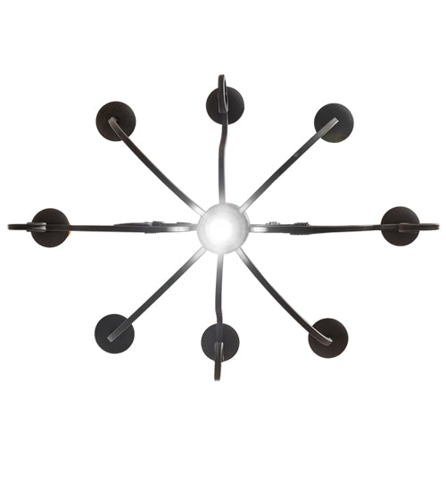 36" Long Clifton 8 Light Chandelier