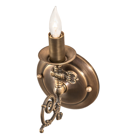 4.5" Wide Gas Reproduction Wall Sconce