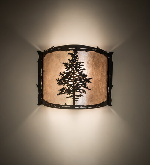 12" Wide Tamarack Wall Sconce