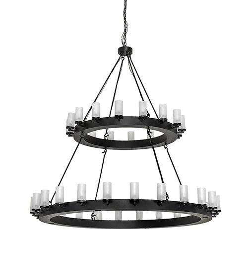 72" Wide Noziroh Ring 40 Light Two Tier Chandelier