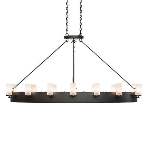 68" Long Craftsman Avalon Oblong Chandelier