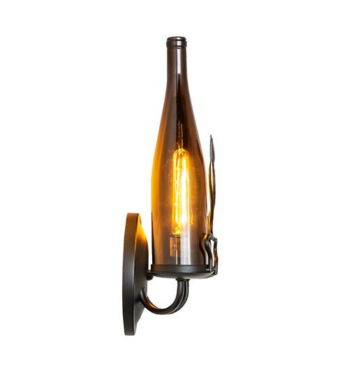 9" Wide Tuscan Vineyard 2 Light Wine Bottle Wall Sconce