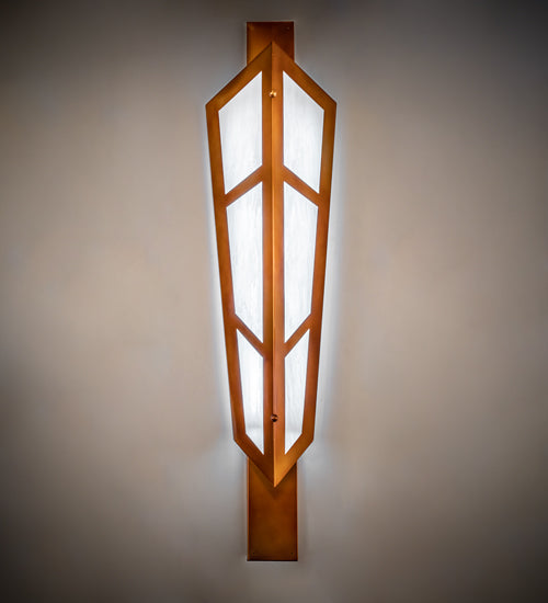 20" Wide Deep Polaris Wall Sconce