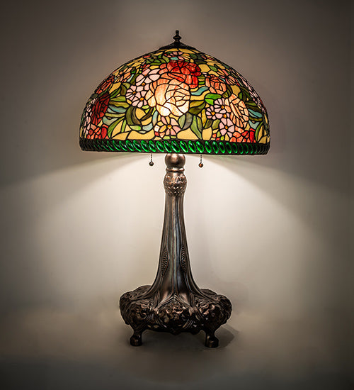 31" High Romance Rose Table Lamp