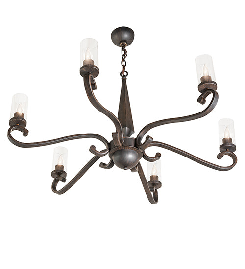 42" Wide Muirfield 6 Light Chandelier